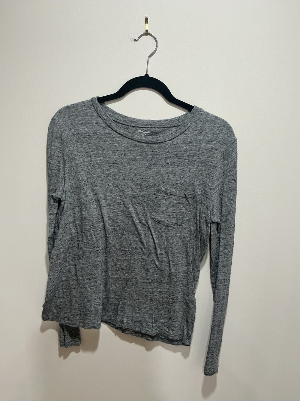 Madewell, long sleeve T-shirt, size medium